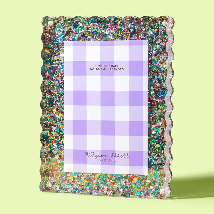 Magnetic Picture Frame - 4x6 - Colorful Confetti