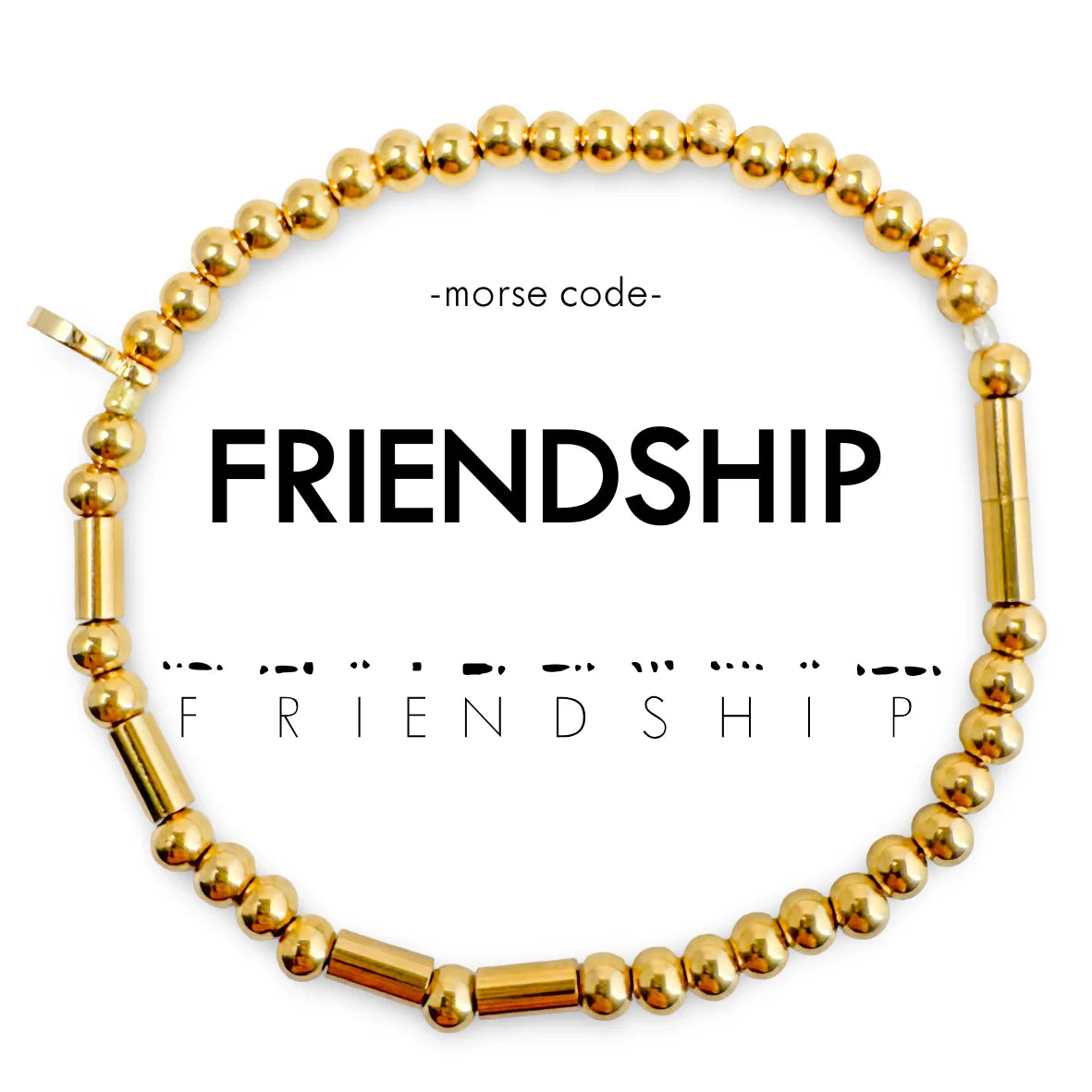 Waterproof Morse Code Bracelet - Friendship