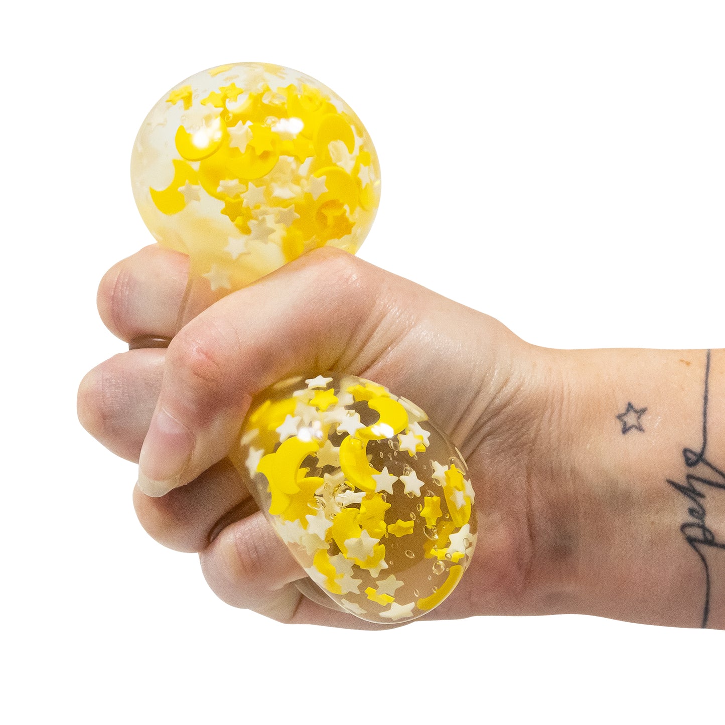 Scrunchems Moon and Star Glow in the Dark Squish Ball