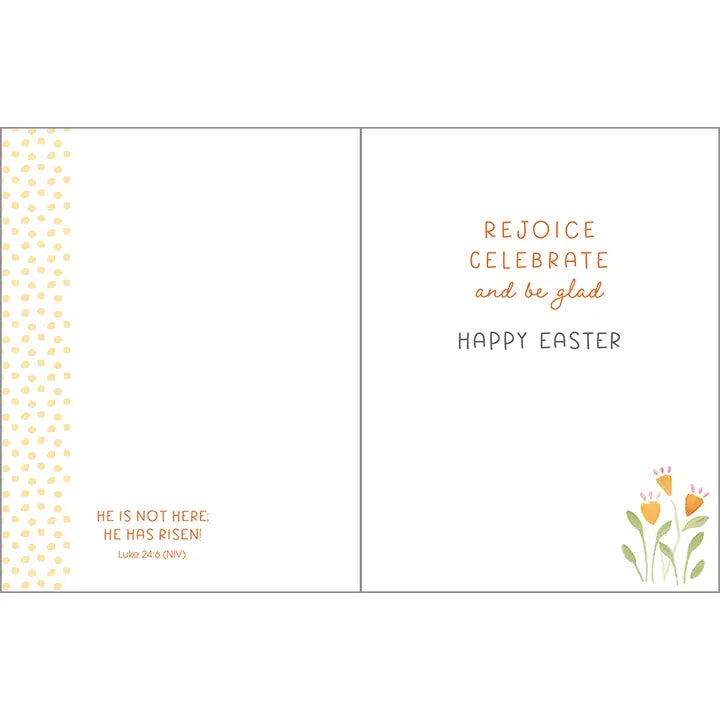 Easter Card - He is Risen Tulip Sunrise