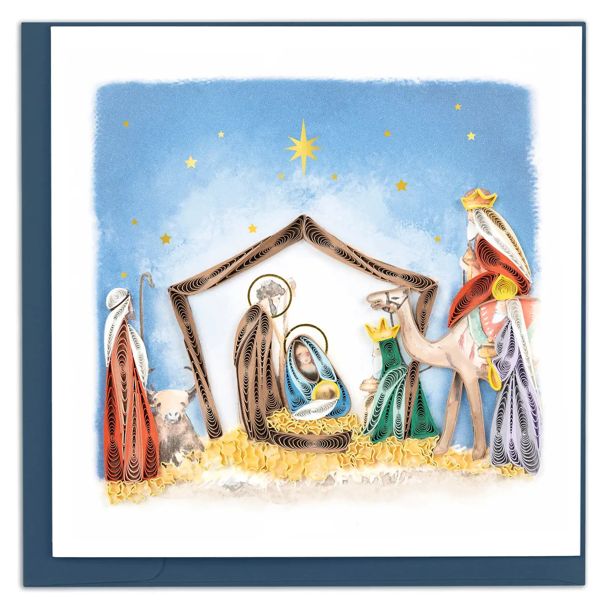 Quilled Card - Nativity Scene