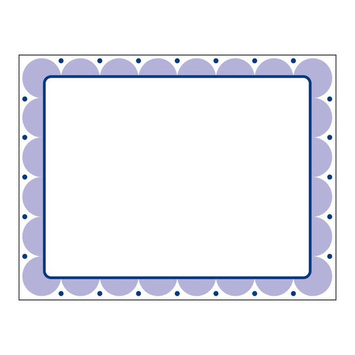 Scallop Flat Notes - Lavender