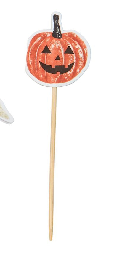 Holiday Toothpick Jar Sets - Jack O Lantern