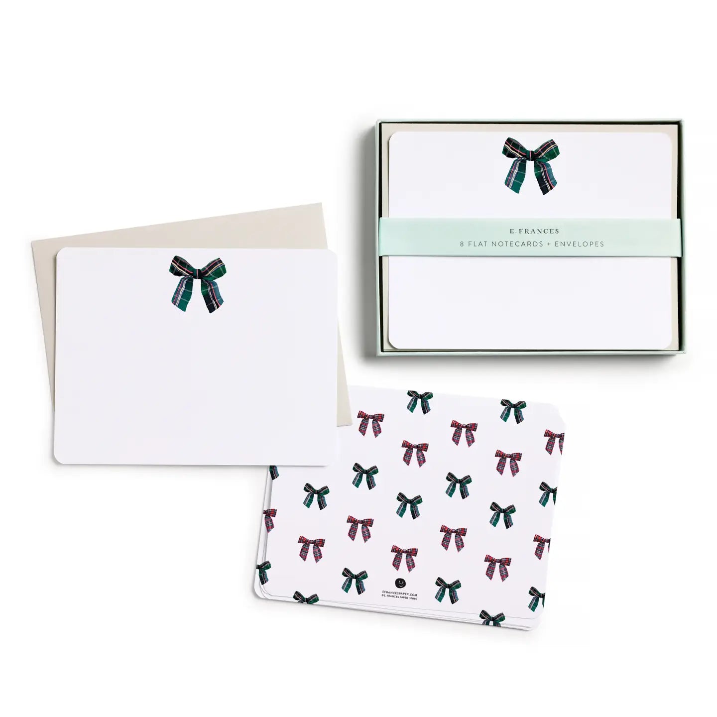 Flat Notes - Plaid Bow