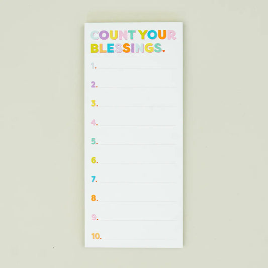 Count Your Blessings List Pad