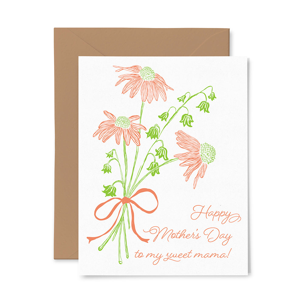 Letterpress Greeting Card - Sweet Mama Mothers Day