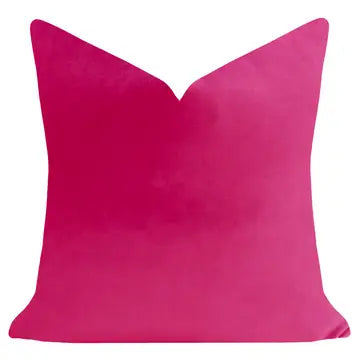 Solid Velvet Pillow - 22x22 - Hot Pink