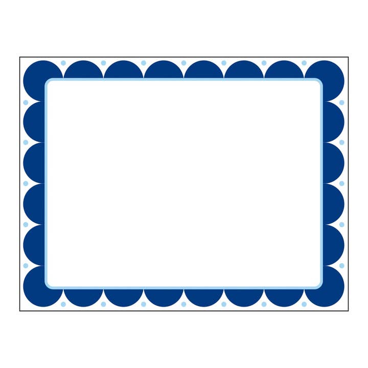 Scallop Flat Notes - Navy