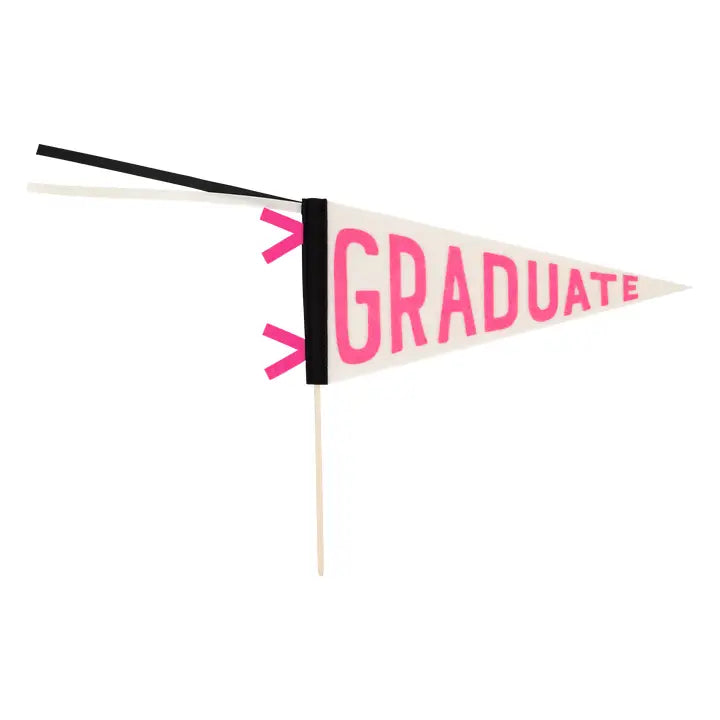 Felt Pennant Banner - Pink Graduate