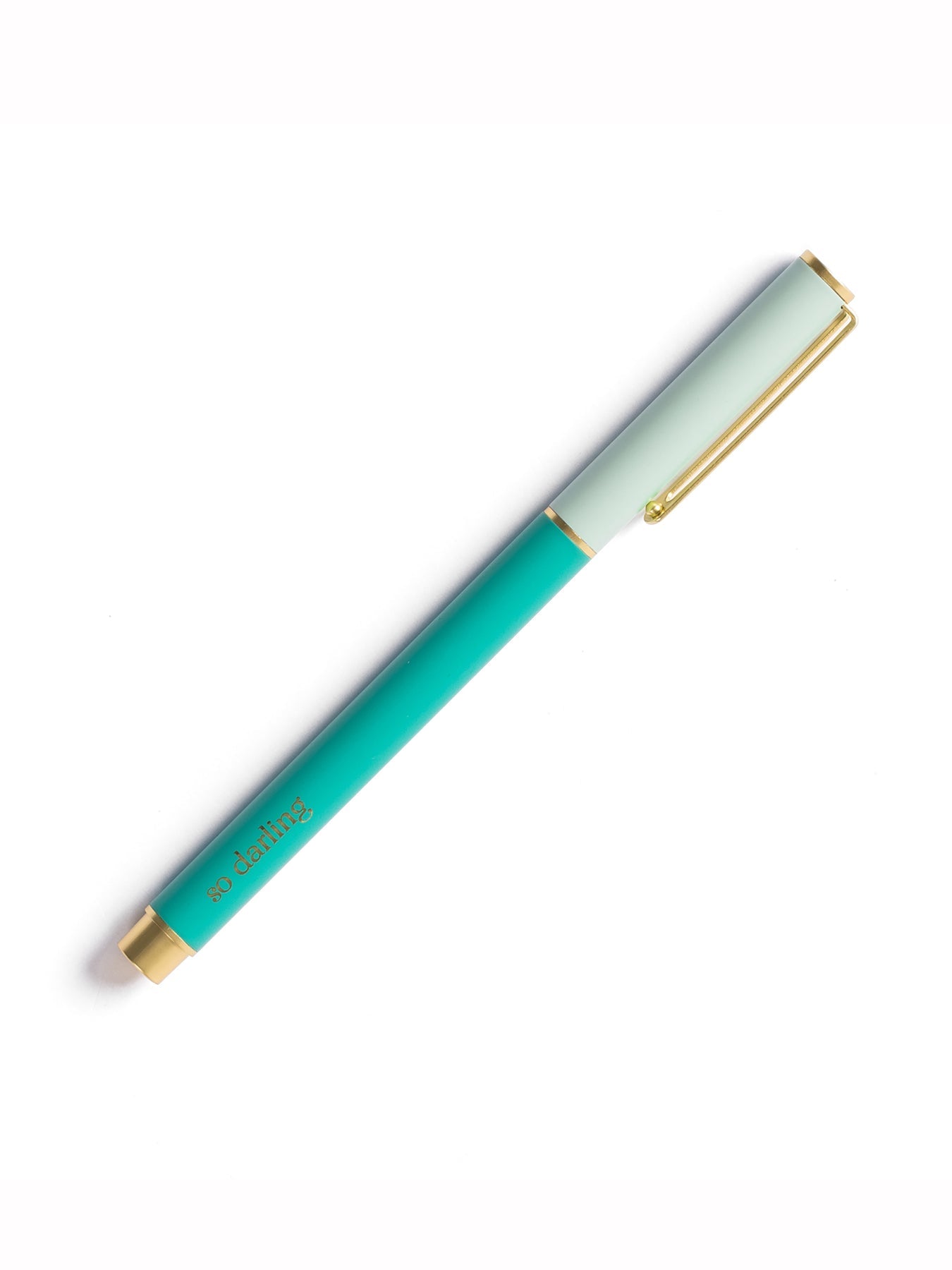 Snap Cap Pen Colorblock - Teal