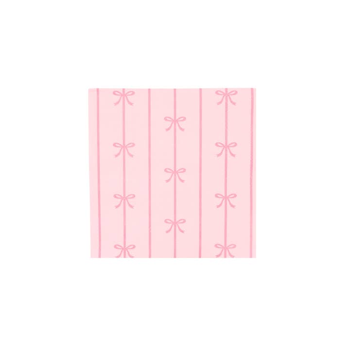 Cocktail Napkins - Petal Pink Bow