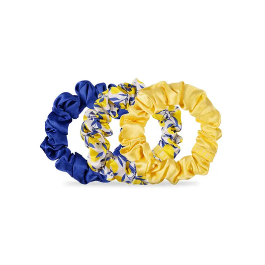 Large Silk Scrunchies - Limoncello