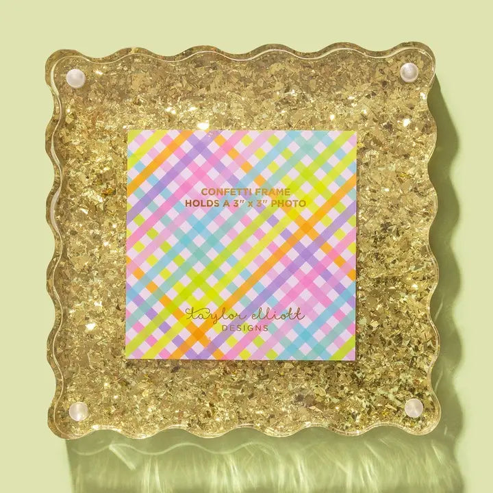 Gold Confetti Frame - Small