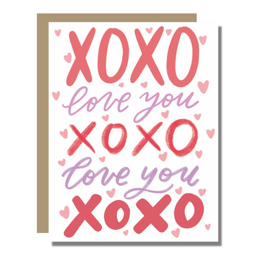 Xoxo Love You Greeting Card