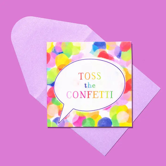 Toss the Confetti Enclosure Card