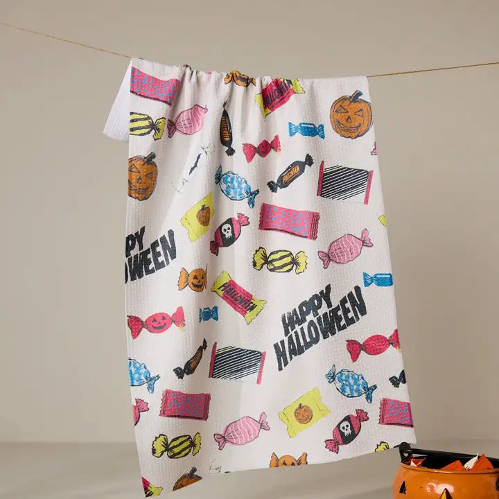 Halloween Treats Tea Towel