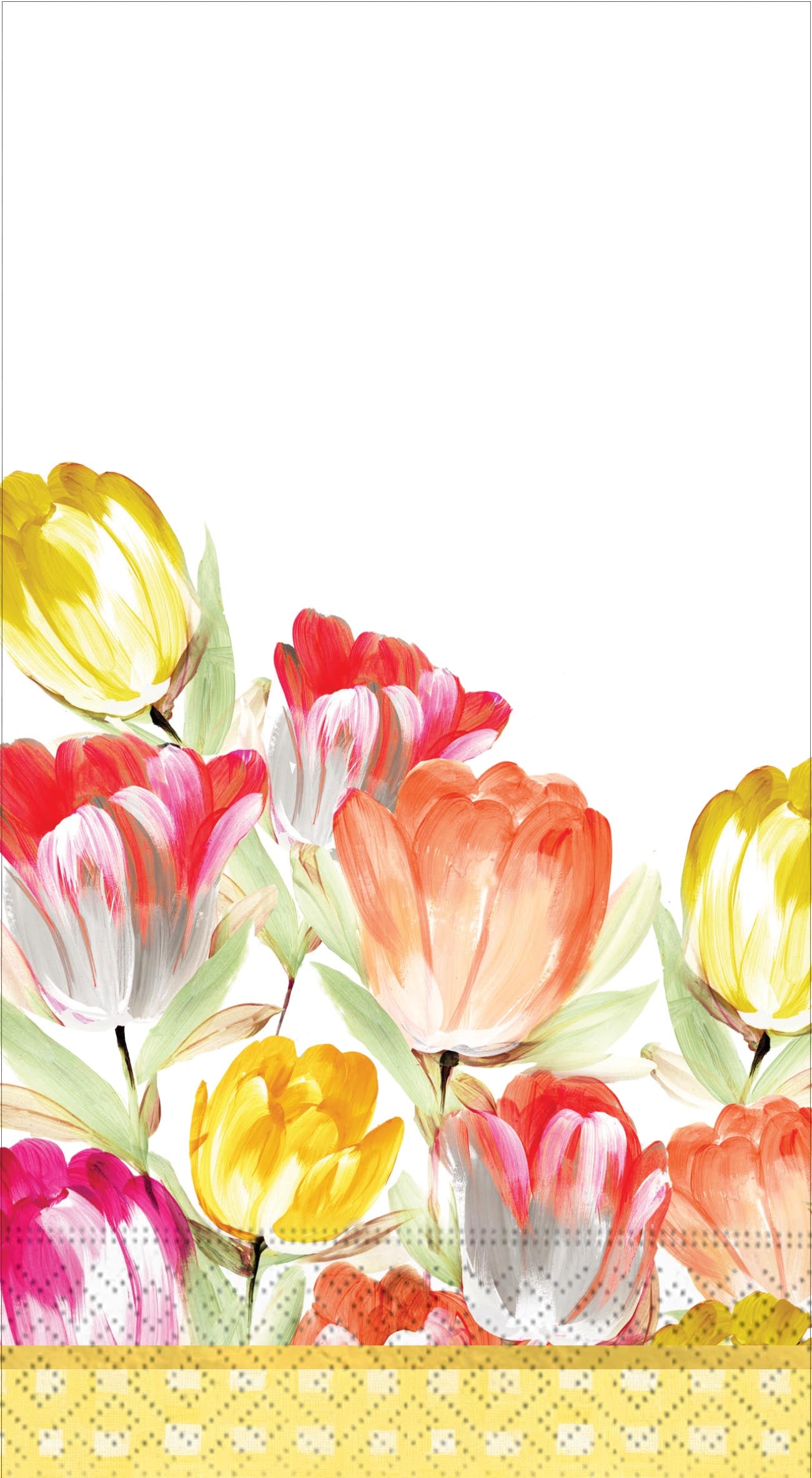 Guest Towel Napkin - Pretty Tulips