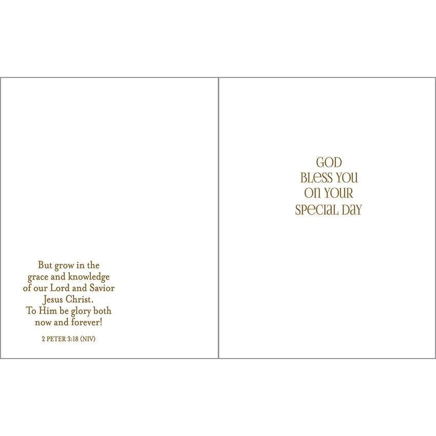 Greeting Card - Gold Cross