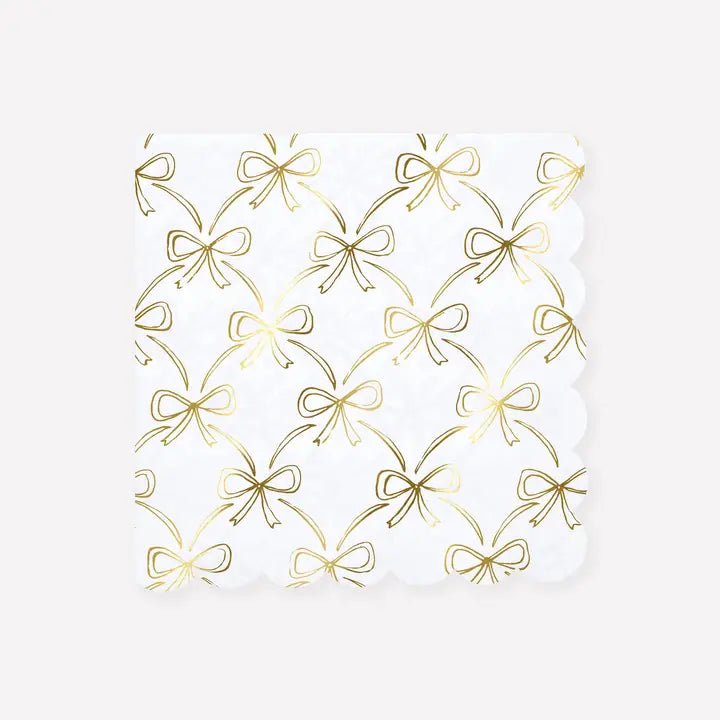 Large Napkins - Gold Bow