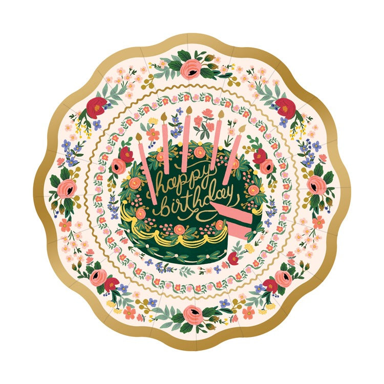 Small Plates - Floral Cake