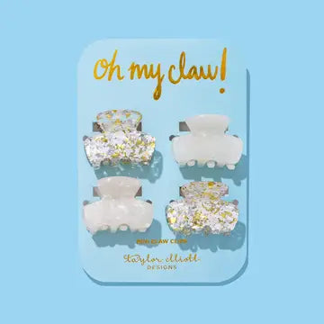 Mini Claw Clips - Pearl Confetti