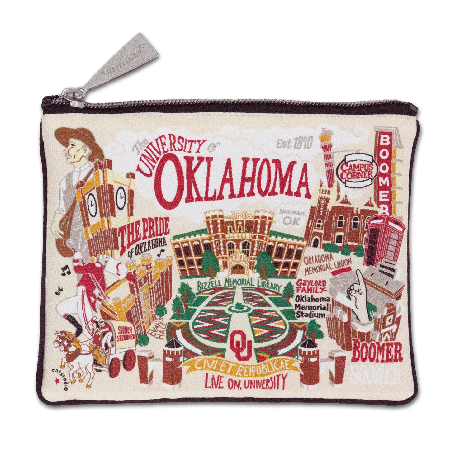 Zip Pouch - University of Oklahoma