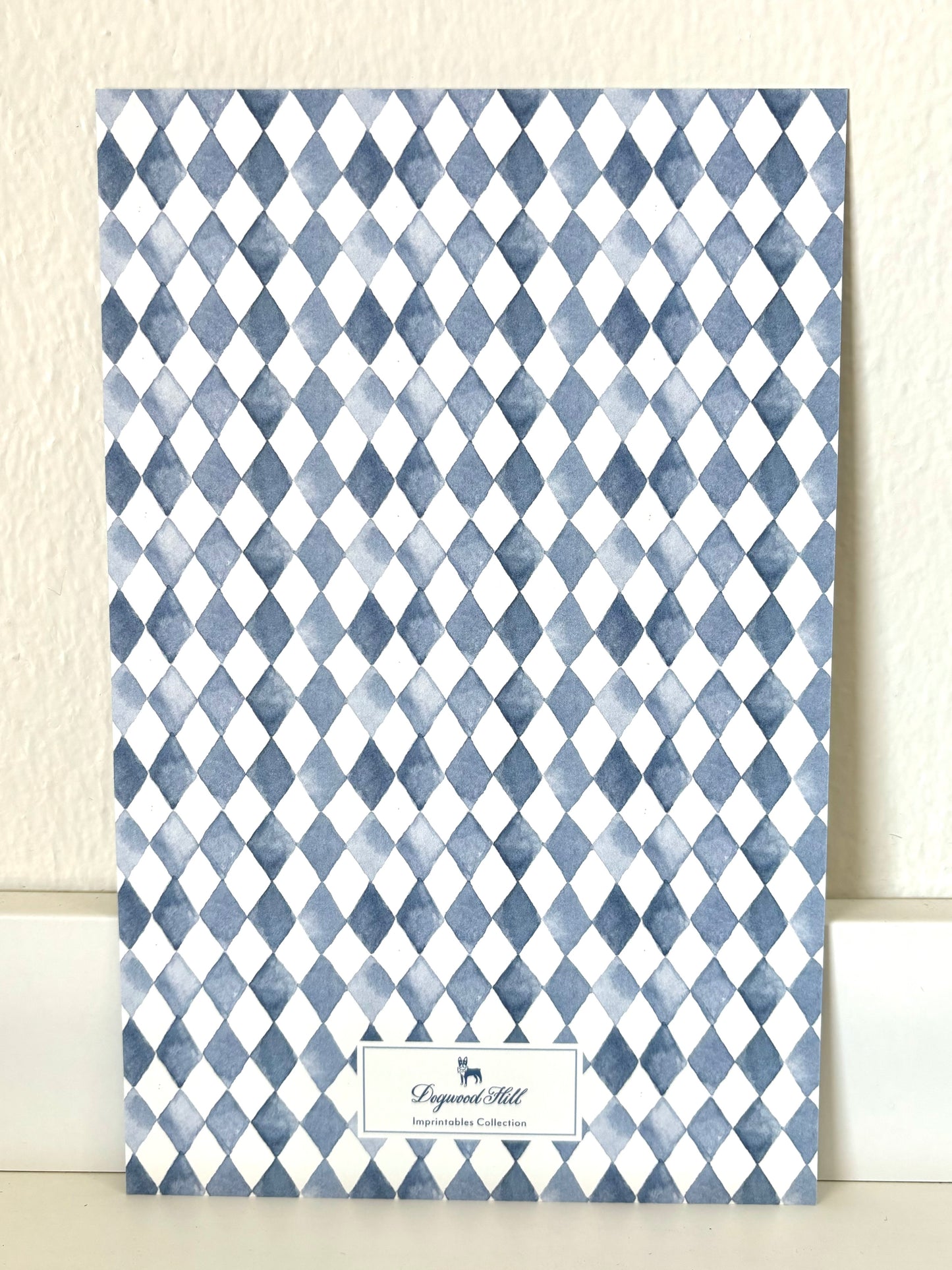 Blue Diamond Crest Invitation - 10 CT