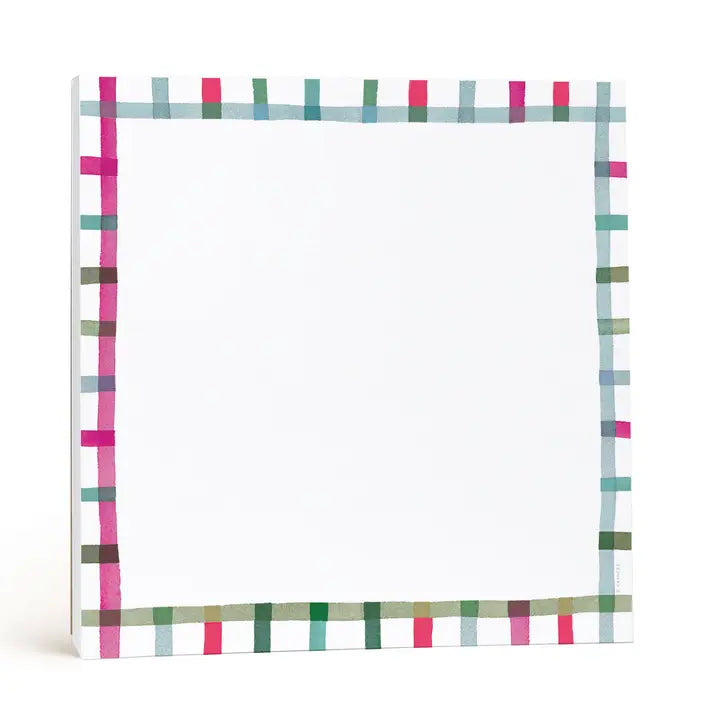 Chunky Notepad - Happy Plaid