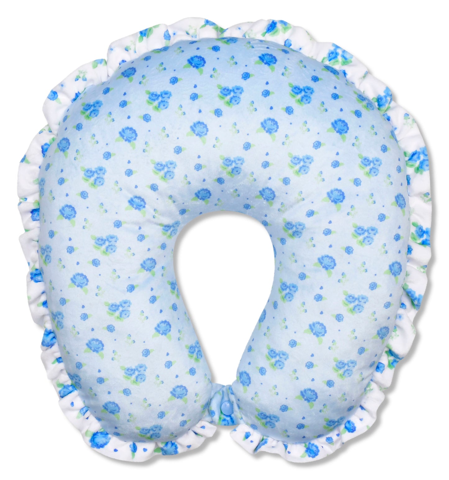 Blue Ditsy Neck Pillow