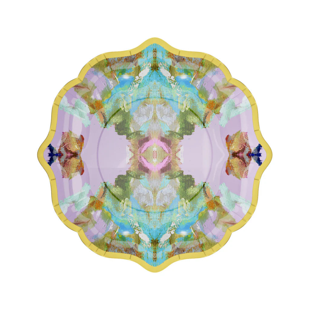 Cocktail Plates - Stained Glass Lavender