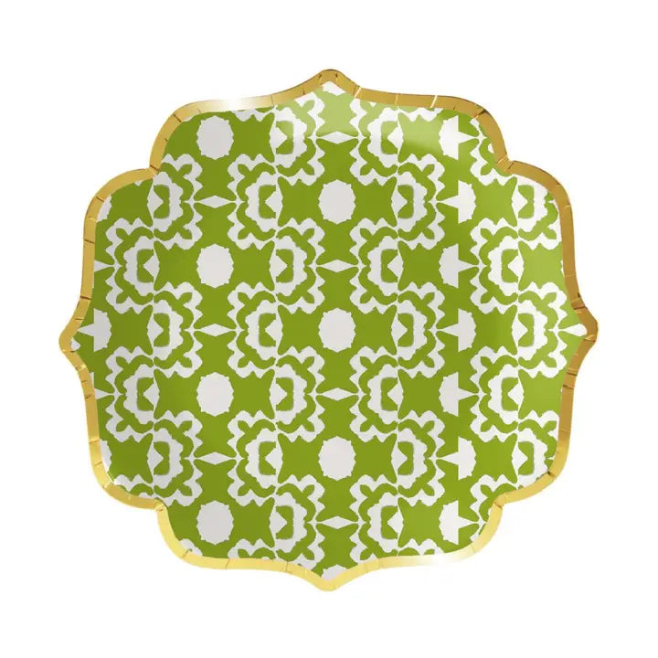 Cocktail Plates - Aspen Green