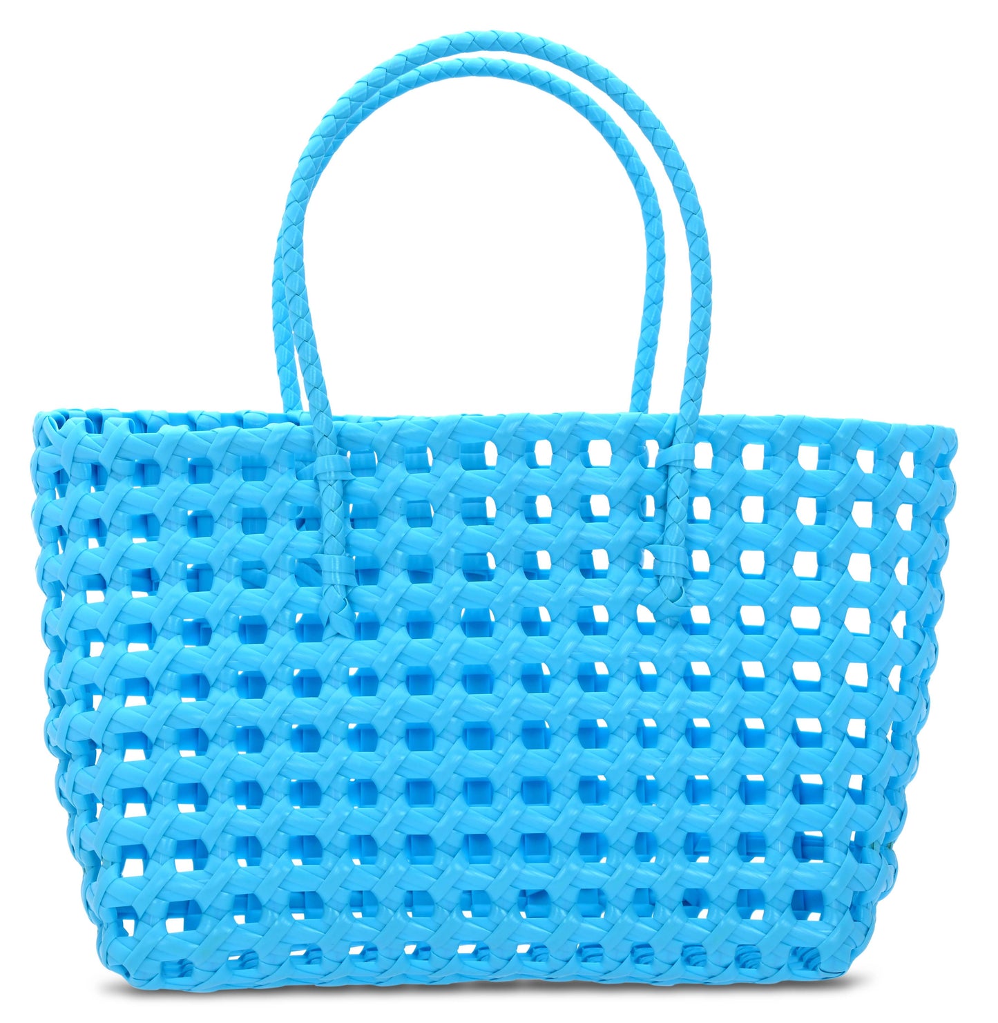 Small Blue Woven Tote
