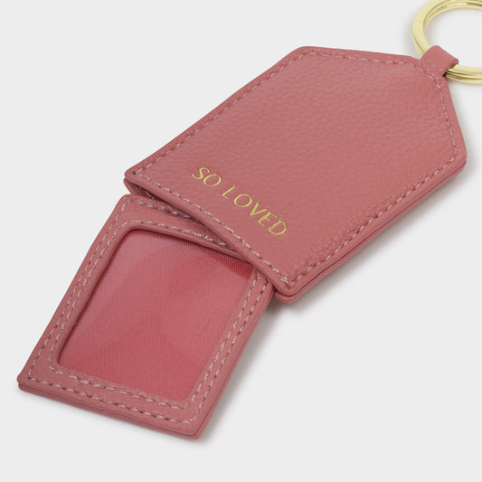 Hidden Photo Keyring - So Loved - Raspberry Pink