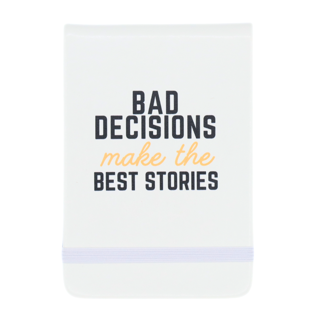 Leatherette Pocket Journal - Bad Decisions