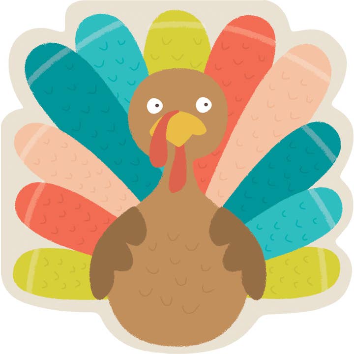 Shaped Luncheon Napkin - Turkey Feast Fun
