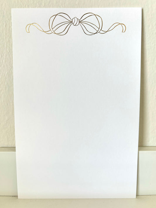 Gold Foil Bow Invitation - 10 CT