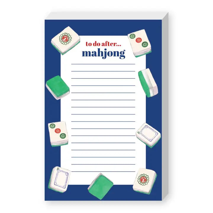 To Do After Mahjong Pudgy List Notepad