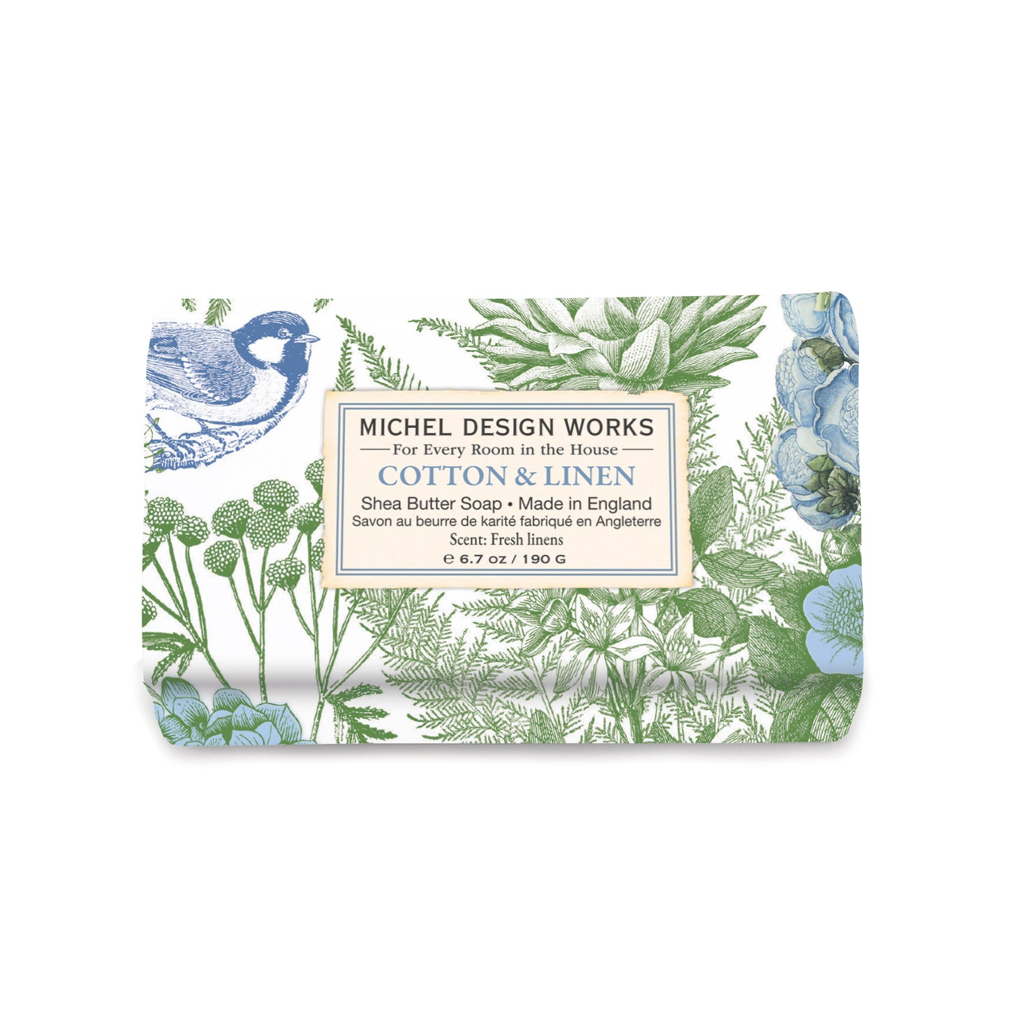 Cotton & Linen Medium Bath Bar Soap