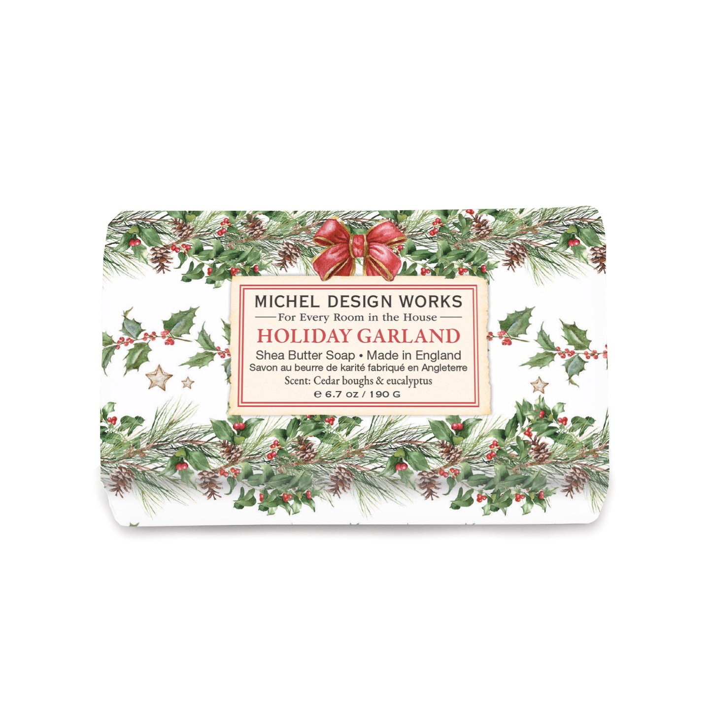 Holiday Garland Medium Bath Bar Soap