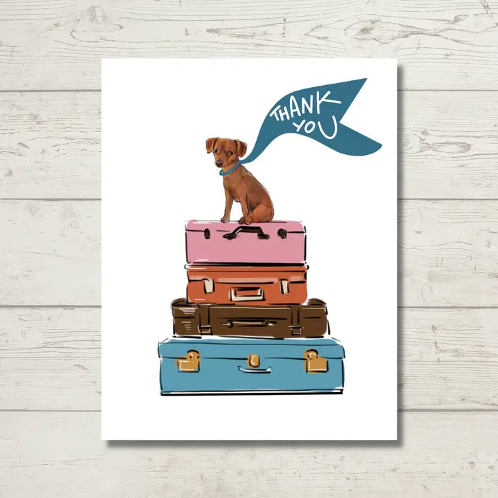 Dog Greeting Card | Pet Sitter Thank You Card