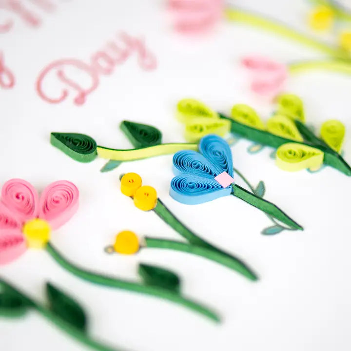 Quilled Card - Mother's Day Wildflowers