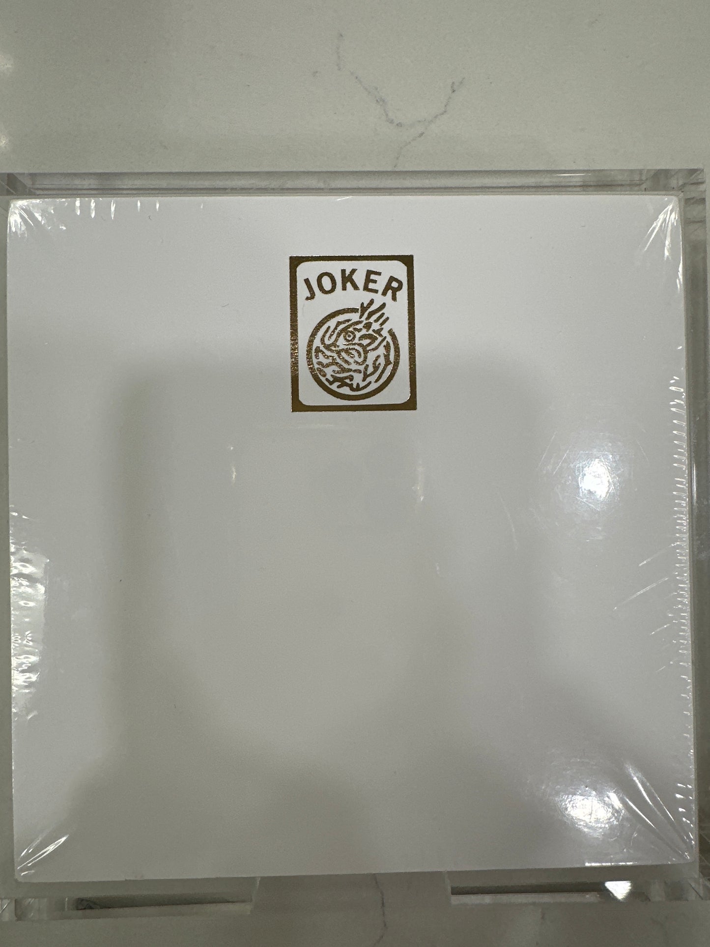 Gold Foil Joker Notepad - Paddie