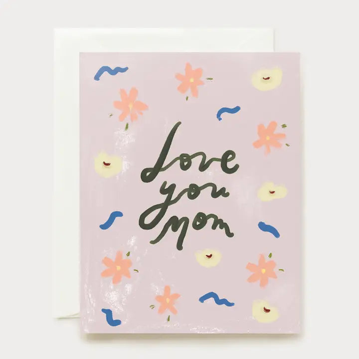 Love You Mom Daisies Card
