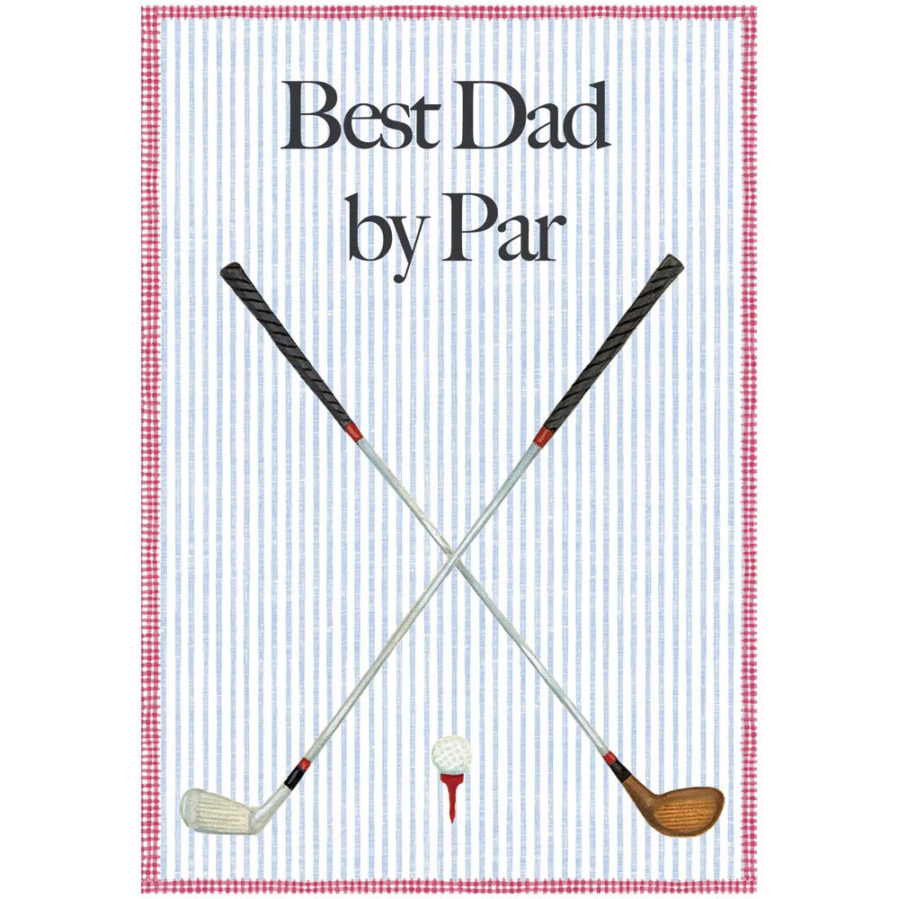 Father's Day Card - Crossed Golf Clubs