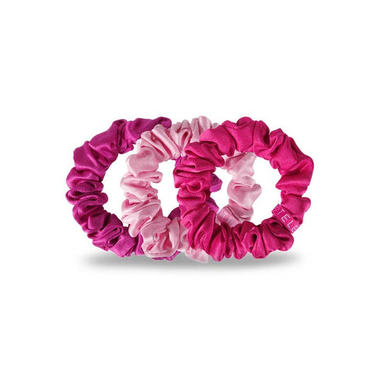Small Silk Hair Scrunchie - Rose All Day