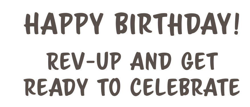 Birthday Card - Retro Wheels