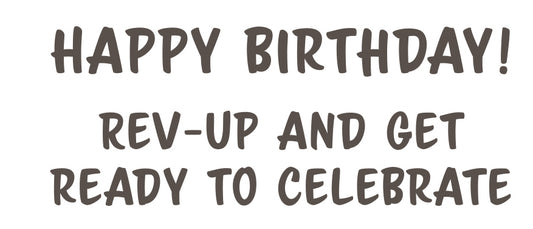 Birthday Card - Retro Wheels