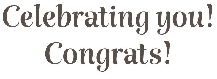 Congrats Card - Congratulations Calligraphy Foil