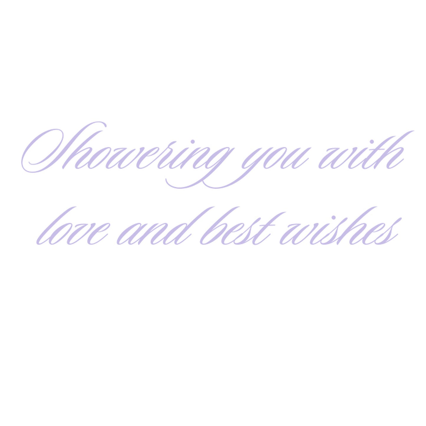 Wedding Shower Card - Delicate Blue Floral