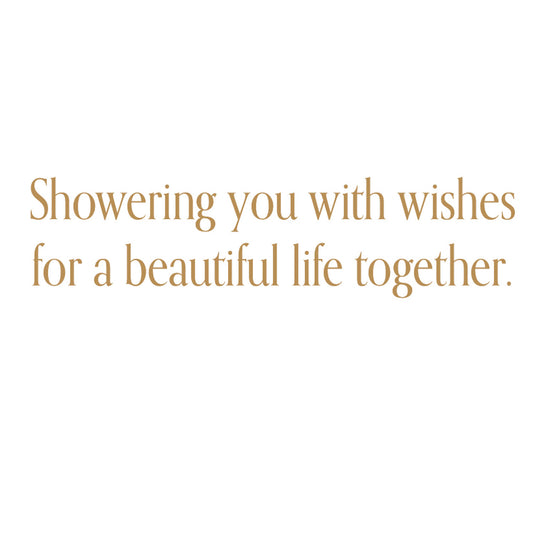 Wedding Shower Card - Pink Impressions Foil